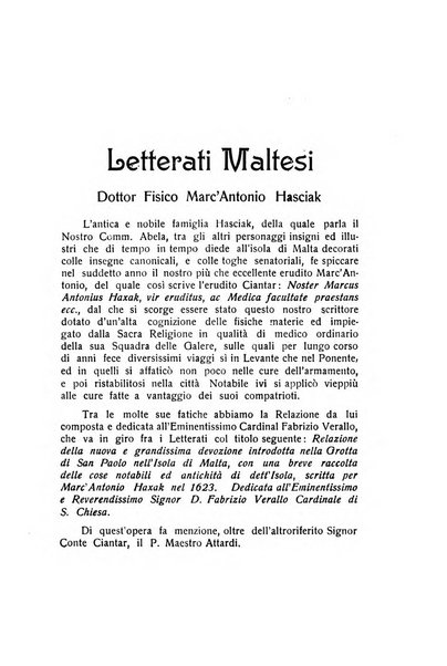 Malta letteraria rassegna mensile di lettere, scienze ed arti