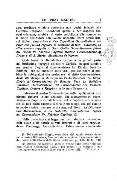 Malta letteraria rassegna mensile di lettere, scienze ed arti