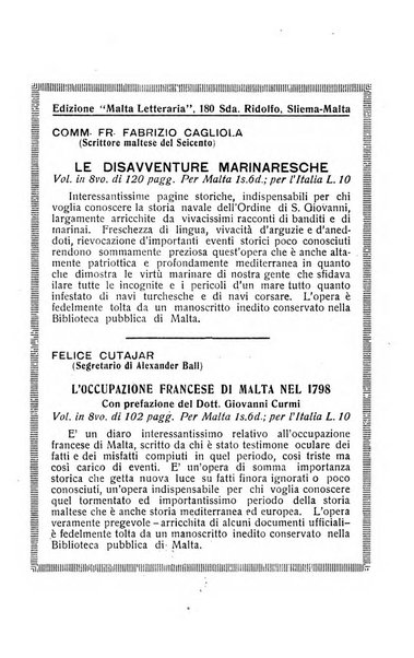 Malta letteraria rassegna mensile di lettere, scienze ed arti