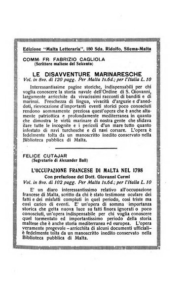 Malta letteraria rassegna mensile di lettere, scienze ed arti