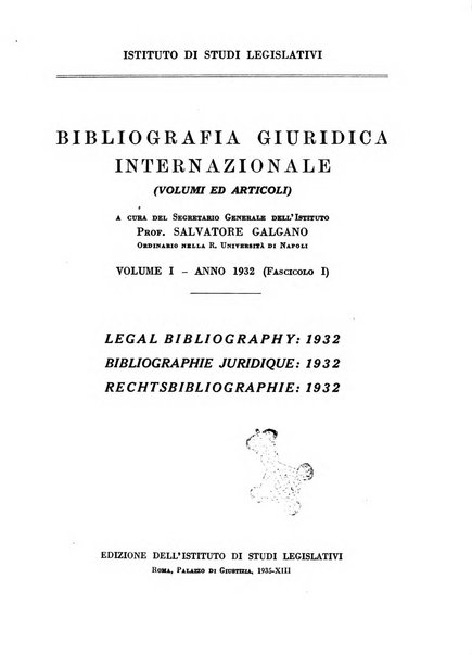 Bibliografia giuridica internazionale