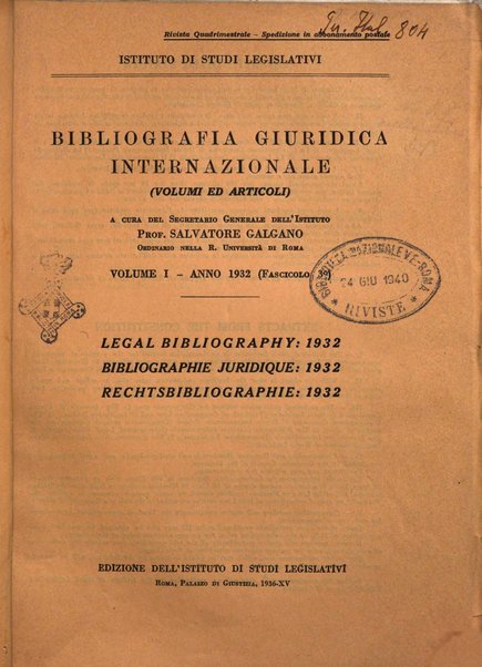 Bibliografia giuridica internazionale