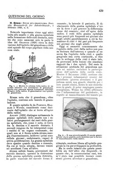 La cultura stomatologica rassegna mensile di scienza, arte, storia e problemi professionali