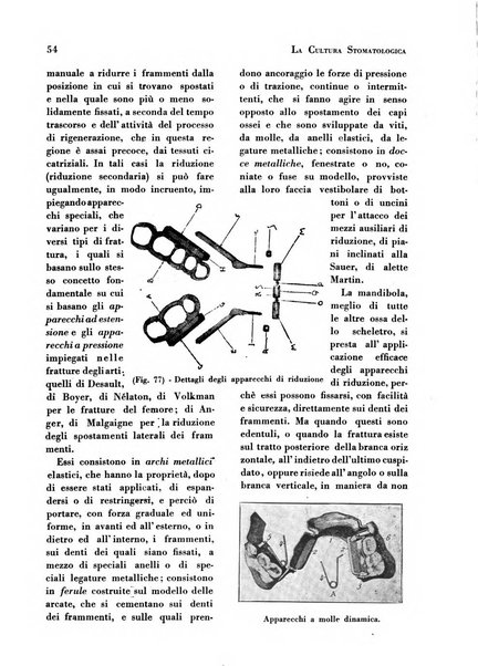 La cultura stomatologica rassegna mensile di scienza, arte, storia e problemi professionali