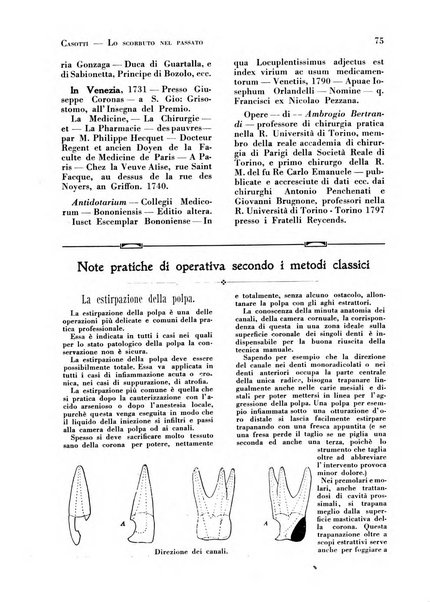 La cultura stomatologica rassegna mensile di scienza, arte, storia e problemi professionali