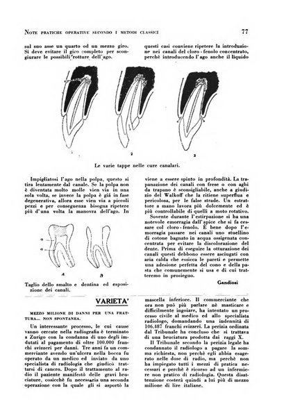 La cultura stomatologica rassegna mensile di scienza, arte, storia e problemi professionali