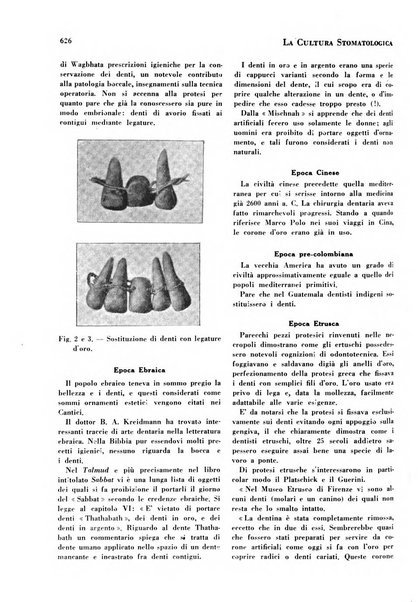 La cultura stomatologica rassegna mensile di scienza, arte, storia e problemi professionali