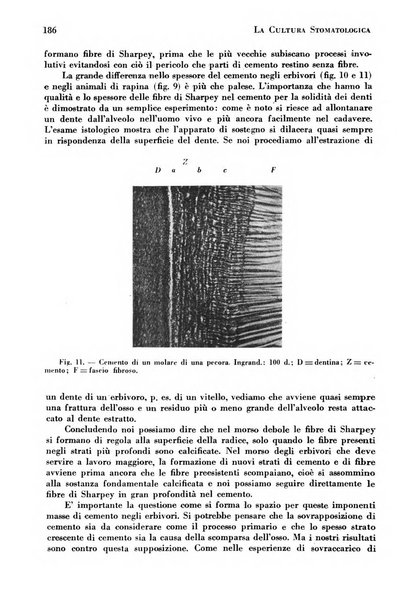 La cultura stomatologica rassegna mensile di scienza, arte, storia e problemi professionali