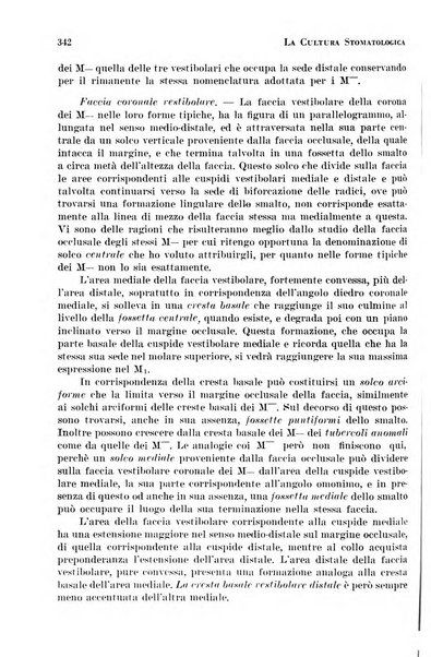 La cultura stomatologica rassegna mensile di scienza, arte, storia e problemi professionali