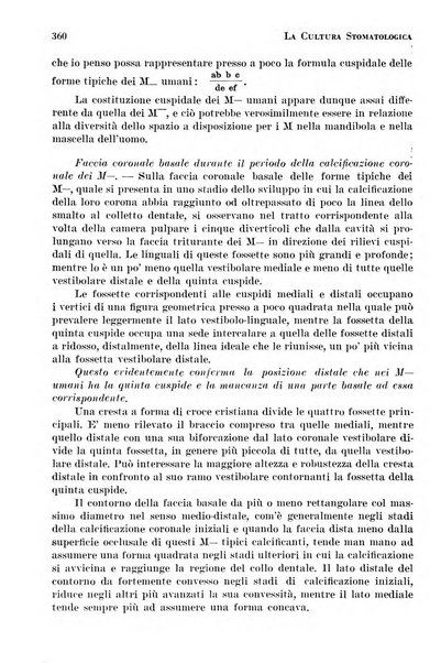 La cultura stomatologica rassegna mensile di scienza, arte, storia e problemi professionali