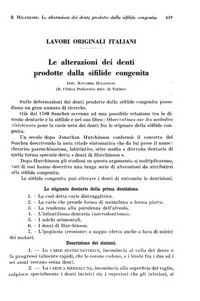 La cultura stomatologica rassegna mensile di scienza, arte, storia e problemi professionali