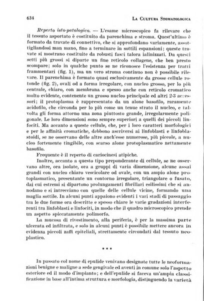 La cultura stomatologica rassegna mensile di scienza, arte, storia e problemi professionali