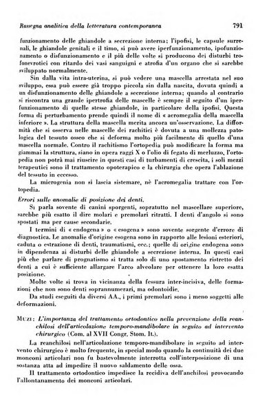 La cultura stomatologica rassegna mensile di scienza, arte, storia e problemi professionali