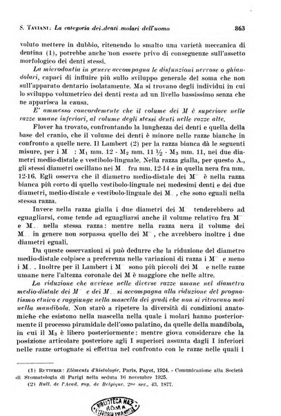 La cultura stomatologica rassegna mensile di scienza, arte, storia e problemi professionali