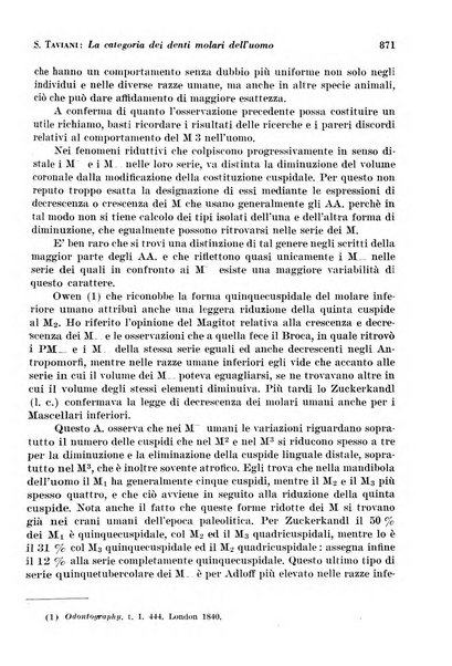 La cultura stomatologica rassegna mensile di scienza, arte, storia e problemi professionali