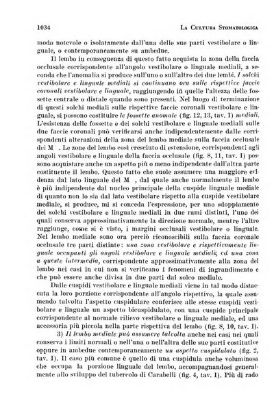 La cultura stomatologica rassegna mensile di scienza, arte, storia e problemi professionali