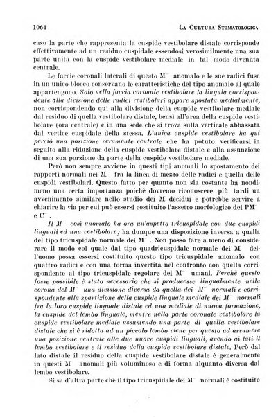 La cultura stomatologica rassegna mensile di scienza, arte, storia e problemi professionali