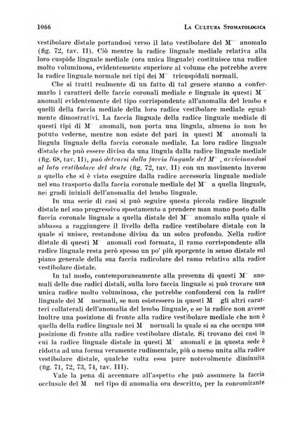 La cultura stomatologica rassegna mensile di scienza, arte, storia e problemi professionali