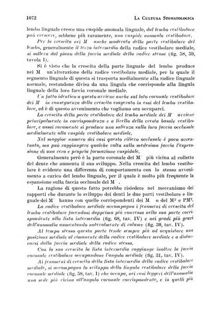 La cultura stomatologica rassegna mensile di scienza, arte, storia e problemi professionali