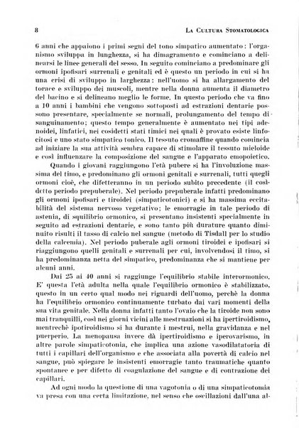 La cultura stomatologica rassegna mensile di scienza, arte, storia e problemi professionali