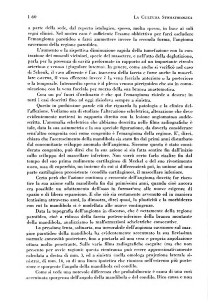 La cultura stomatologica rassegna mensile di scienza, arte, storia e problemi professionali