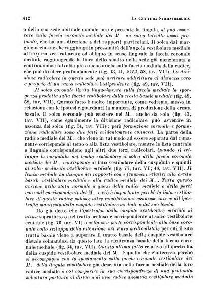 La cultura stomatologica rassegna mensile di scienza, arte, storia e problemi professionali