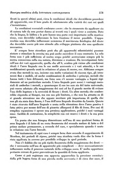 La cultura stomatologica rassegna mensile di scienza, arte, storia e problemi professionali