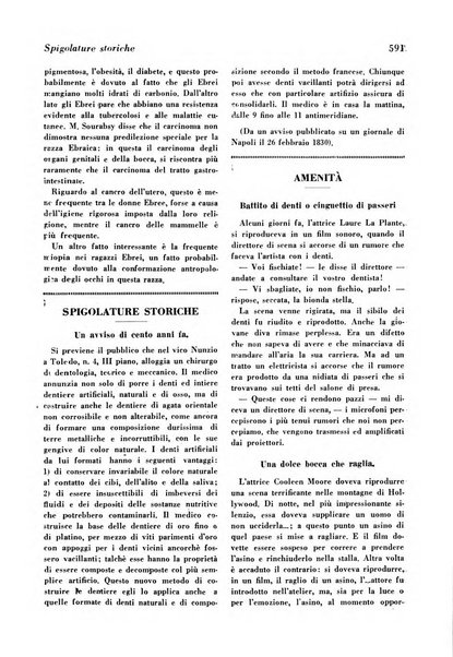 La cultura stomatologica rassegna mensile di scienza, arte, storia e problemi professionali