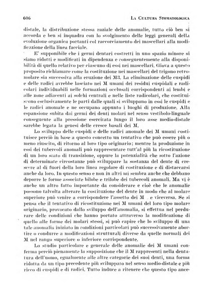 La cultura stomatologica rassegna mensile di scienza, arte, storia e problemi professionali