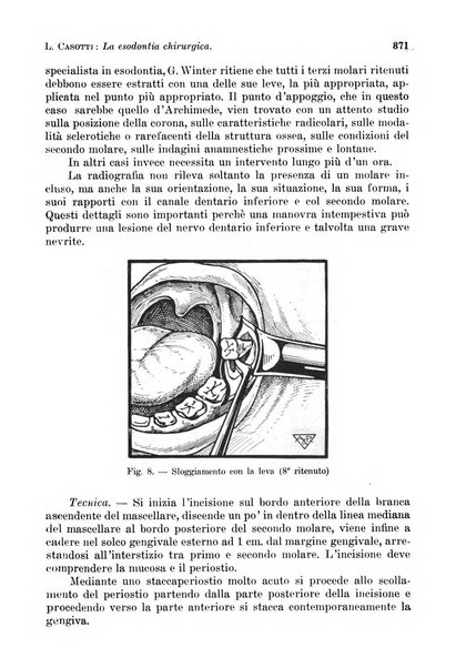 La cultura stomatologica rassegna mensile di scienza, arte, storia e problemi professionali