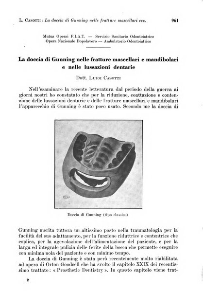 La cultura stomatologica rassegna mensile di scienza, arte, storia e problemi professionali