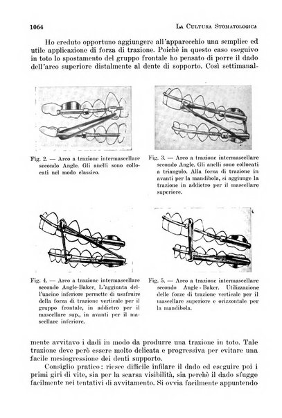 La cultura stomatologica rassegna mensile di scienza, arte, storia e problemi professionali