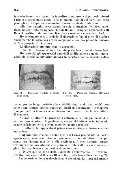 La cultura stomatologica rassegna mensile di scienza, arte, storia e problemi professionali