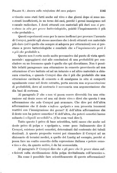 La cultura stomatologica rassegna mensile di scienza, arte, storia e problemi professionali