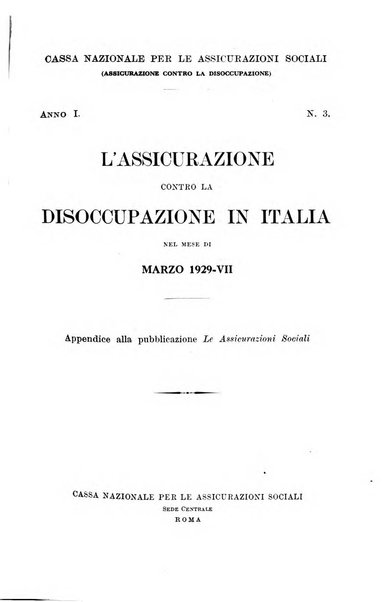 L'assicurazione contro la disoccupazione in Italia