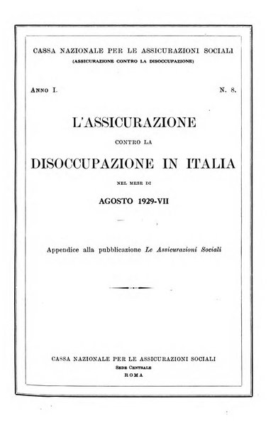 L'assicurazione contro la disoccupazione in Italia