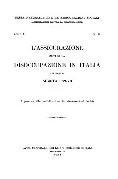 L'assicurazione contro la disoccupazione in Italia