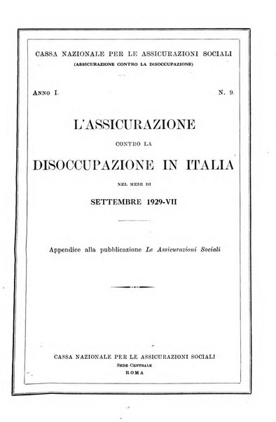 L'assicurazione contro la disoccupazione in Italia