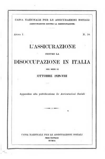 L'assicurazione contro la disoccupazione in Italia