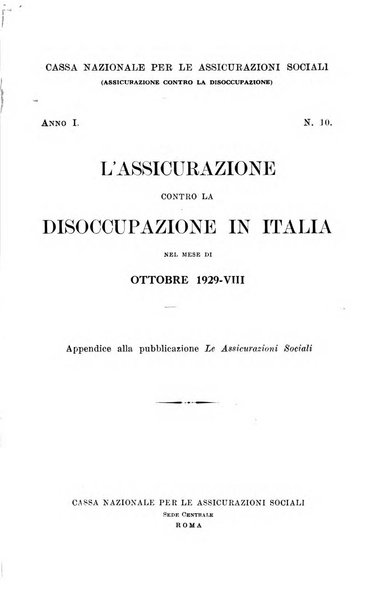 L'assicurazione contro la disoccupazione in Italia