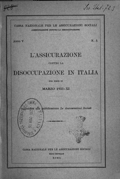 L'assicurazione contro la disoccupazione in Italia