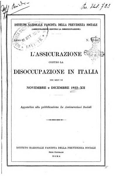 L'assicurazione contro la disoccupazione in Italia