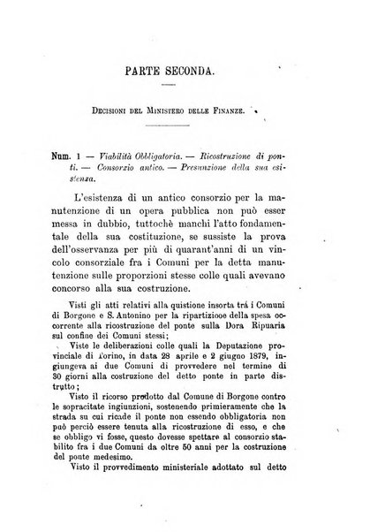 Annali delle strade comunali obbligatorie e della viabilita ordinaria raccolta contenente gli atti ufficiali, i pareri del Consiglio di Stato..