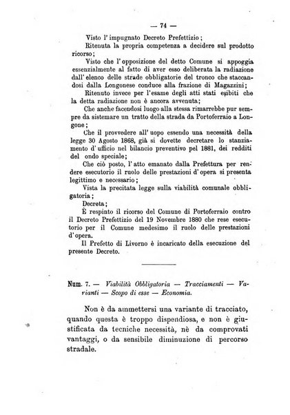 Annali delle strade comunali obbligatorie e della viabilita ordinaria raccolta contenente gli atti ufficiali, i pareri del Consiglio di Stato..