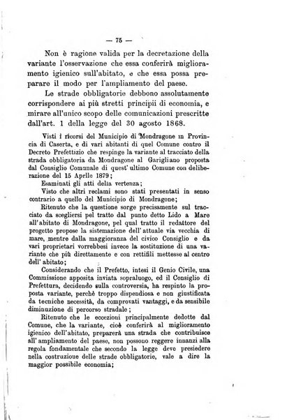 Annali delle strade comunali obbligatorie e della viabilita ordinaria raccolta contenente gli atti ufficiali, i pareri del Consiglio di Stato..