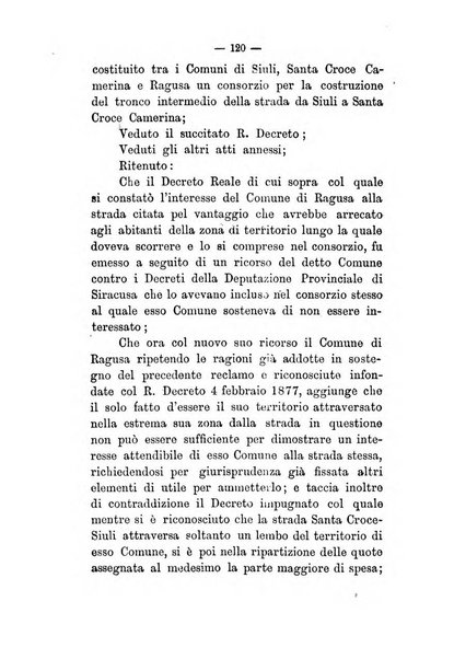 Annali delle strade comunali obbligatorie e della viabilita ordinaria raccolta contenente gli atti ufficiali, i pareri del Consiglio di Stato..