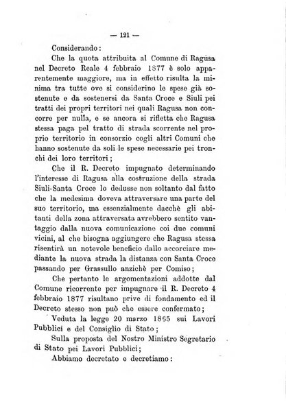 Annali delle strade comunali obbligatorie e della viabilita ordinaria raccolta contenente gli atti ufficiali, i pareri del Consiglio di Stato..