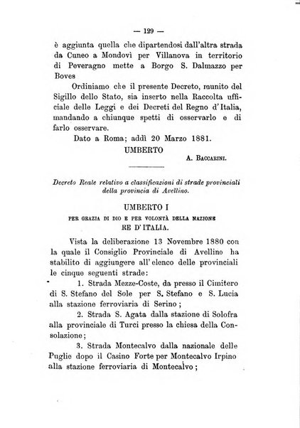 Annali delle strade comunali obbligatorie e della viabilita ordinaria raccolta contenente gli atti ufficiali, i pareri del Consiglio di Stato..