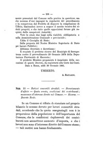 Annali delle strade comunali obbligatorie e della viabilita ordinaria raccolta contenente gli atti ufficiali, i pareri del Consiglio di Stato..