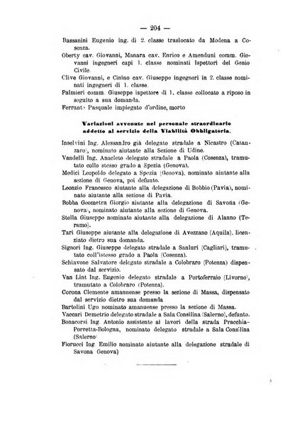 Annali delle strade comunali obbligatorie e della viabilita ordinaria raccolta contenente gli atti ufficiali, i pareri del Consiglio di Stato..